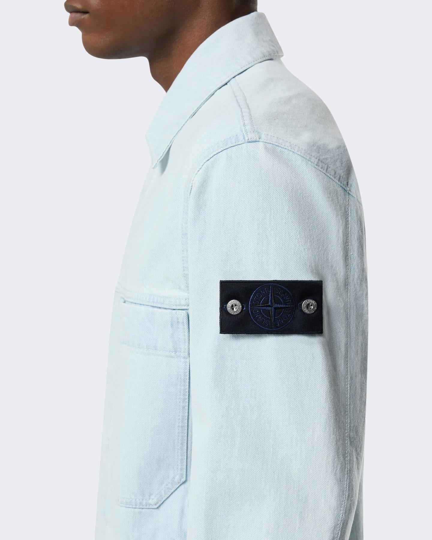 Heren LogoPatch Coach Jacket Blauw