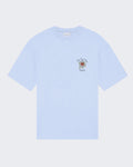 Heren Slogan Rose T-Shirt Blauw