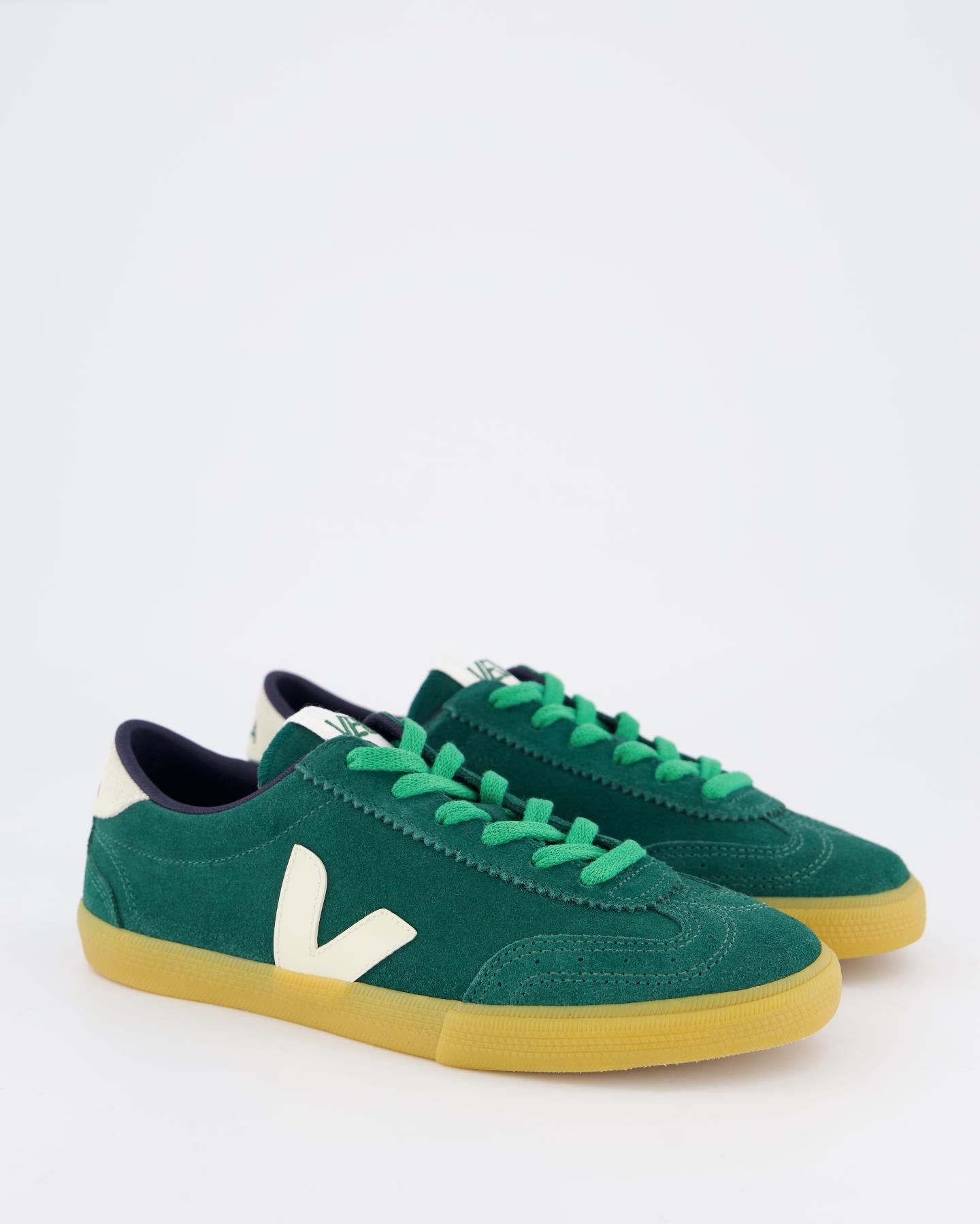 Dames Volley Suede Sneaker Groen