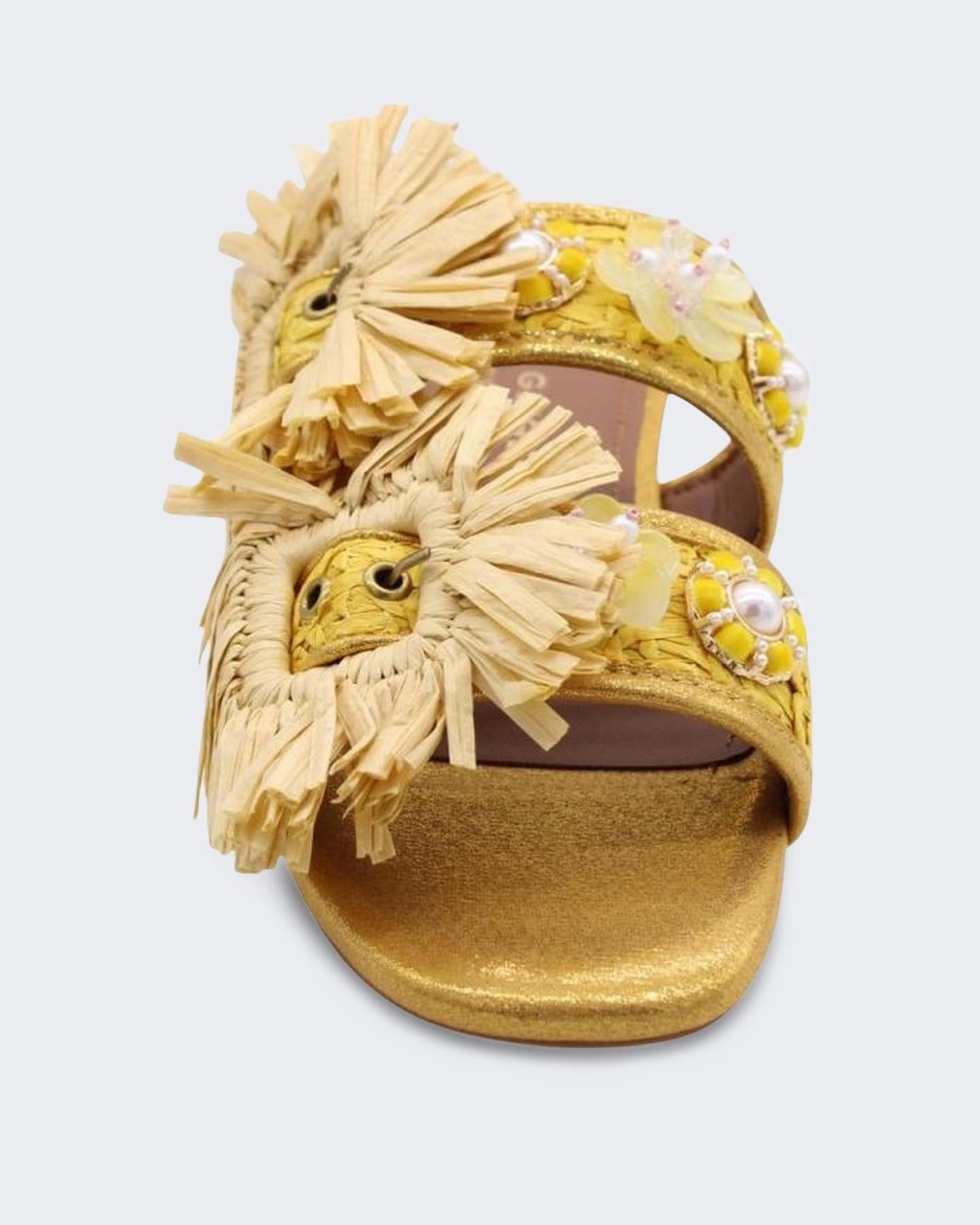 Dames Raffia Buckle