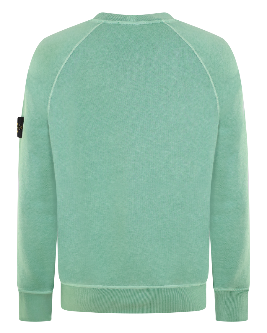 Heren Logo-Patch Sweater Groen