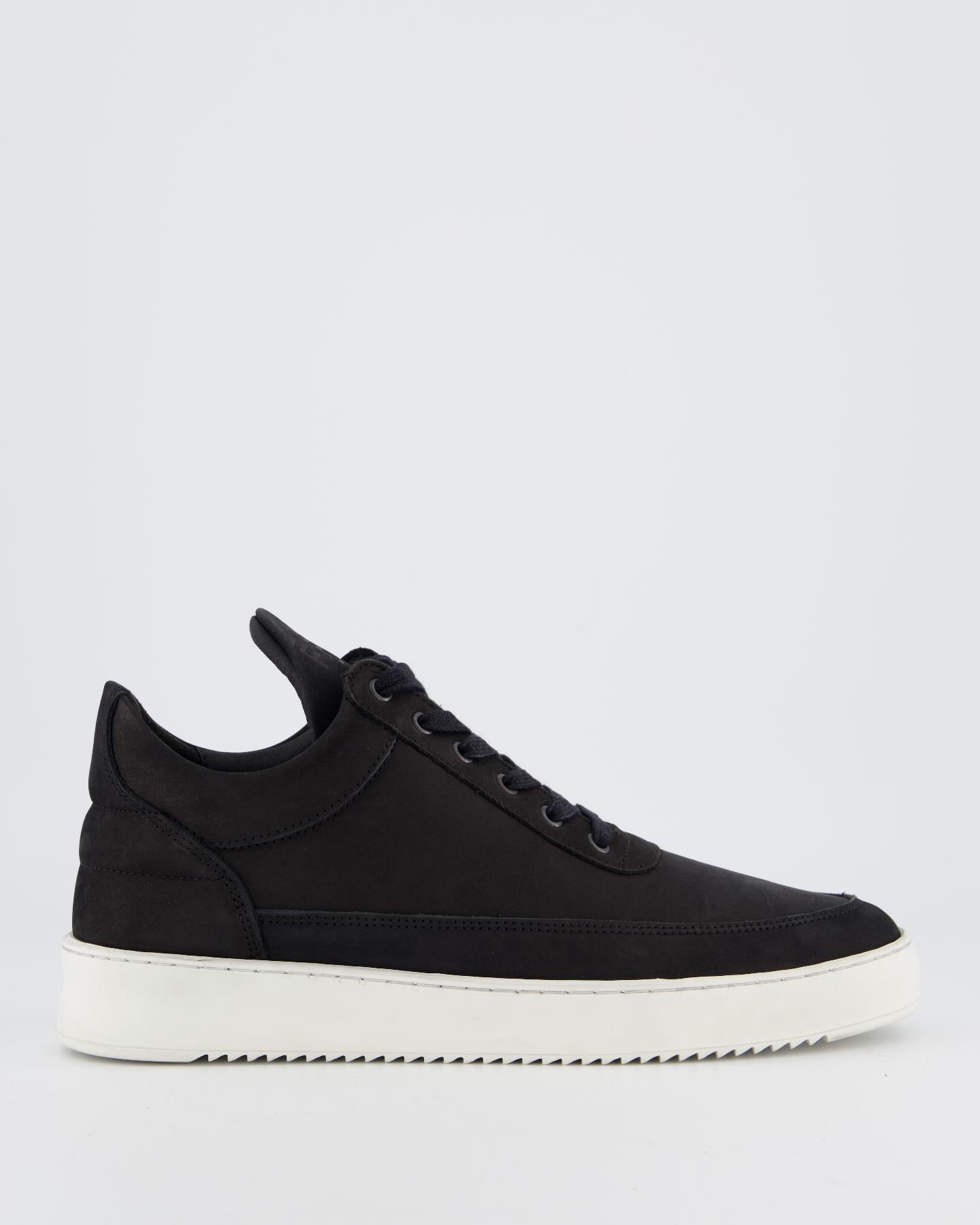 Heren Low Top Ripple Nubuck Zwart