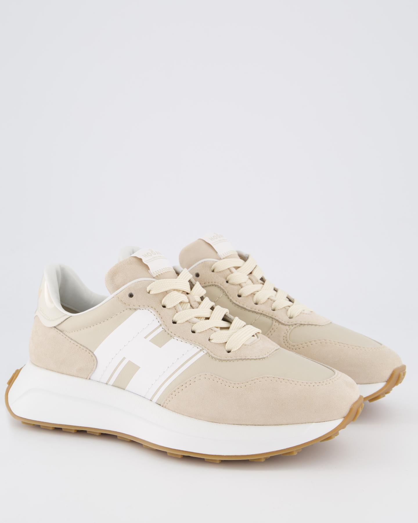 Dames H641 Sneaker Beige Wit