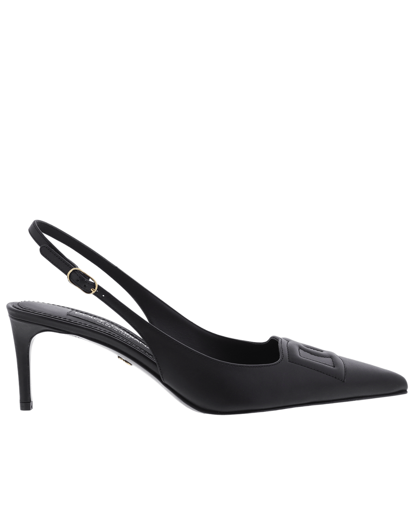 Dames Polished Slingback Zwart