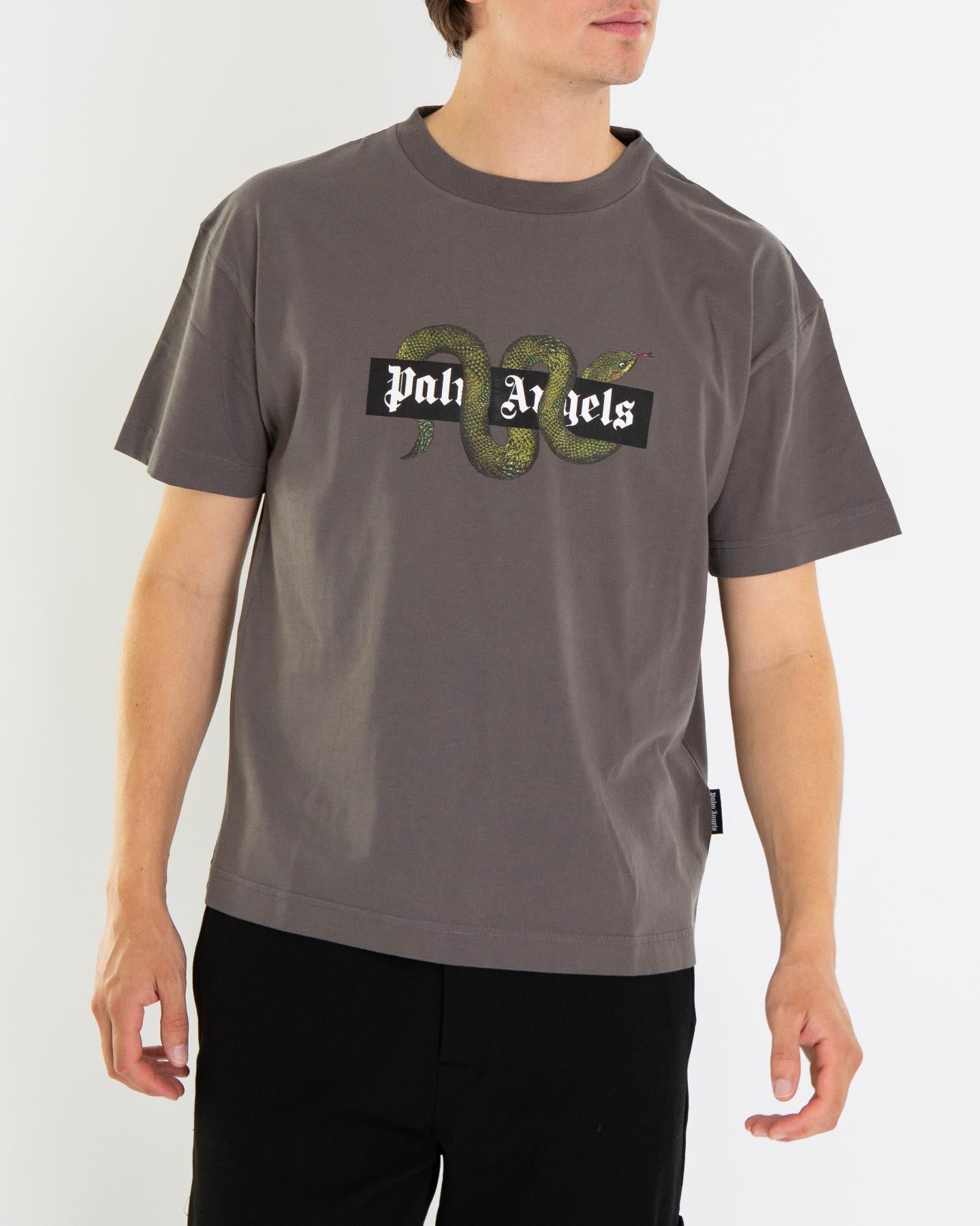 Heren Snake Box T-Shirt Grijs