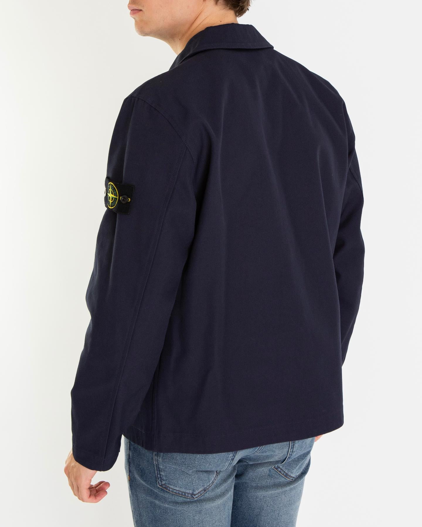 Heren Full Zip overshirt Blauw
