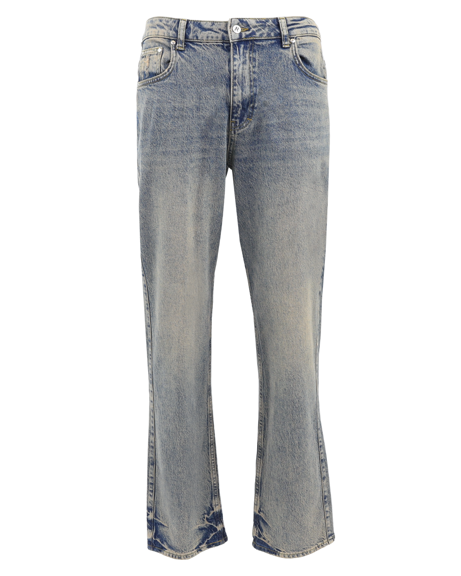 Heren R2 Straight Leg Denim Blauw