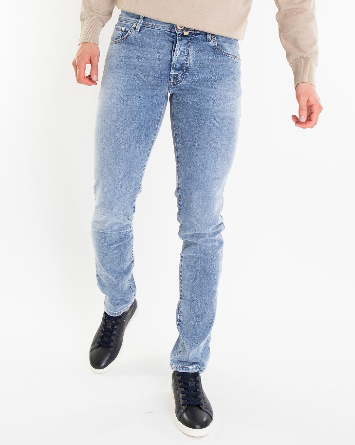 Heren Super Slim Nick Medium Blauw