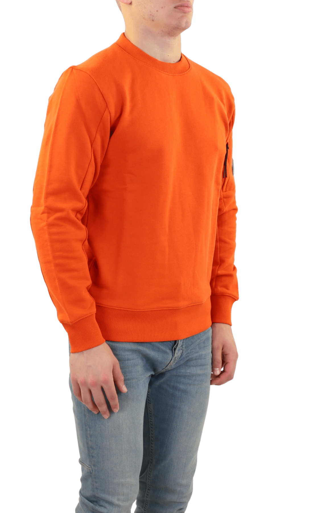 Heren Light Fleece Sweatshirt Oranje