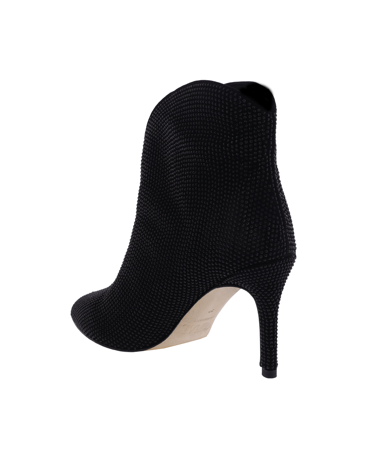 Dames TL-12636 Crystals Booty Zwart