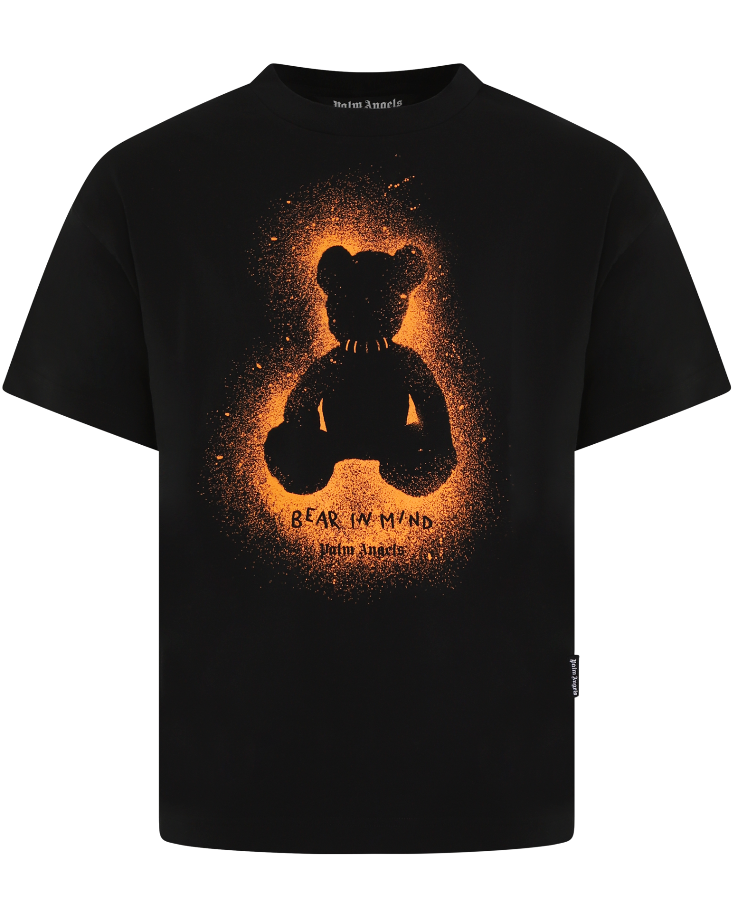 Heren Spray Bear T-Shirt Zwart