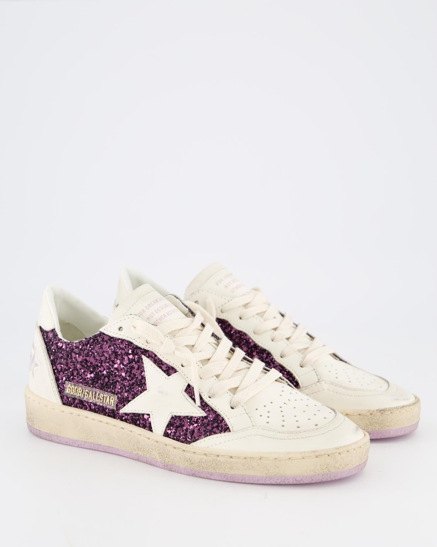 Dames Ball Star Sneaker Roze/Wit