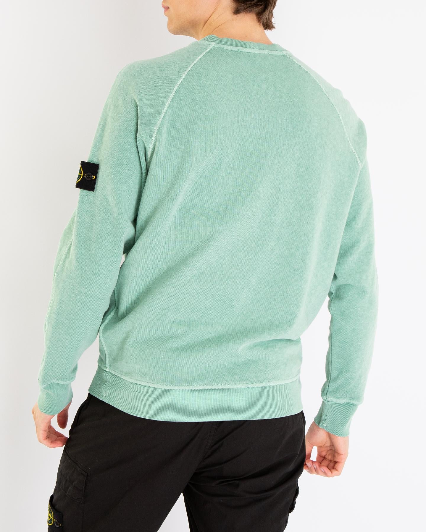 Heren Logo-Patch Sweater Groen