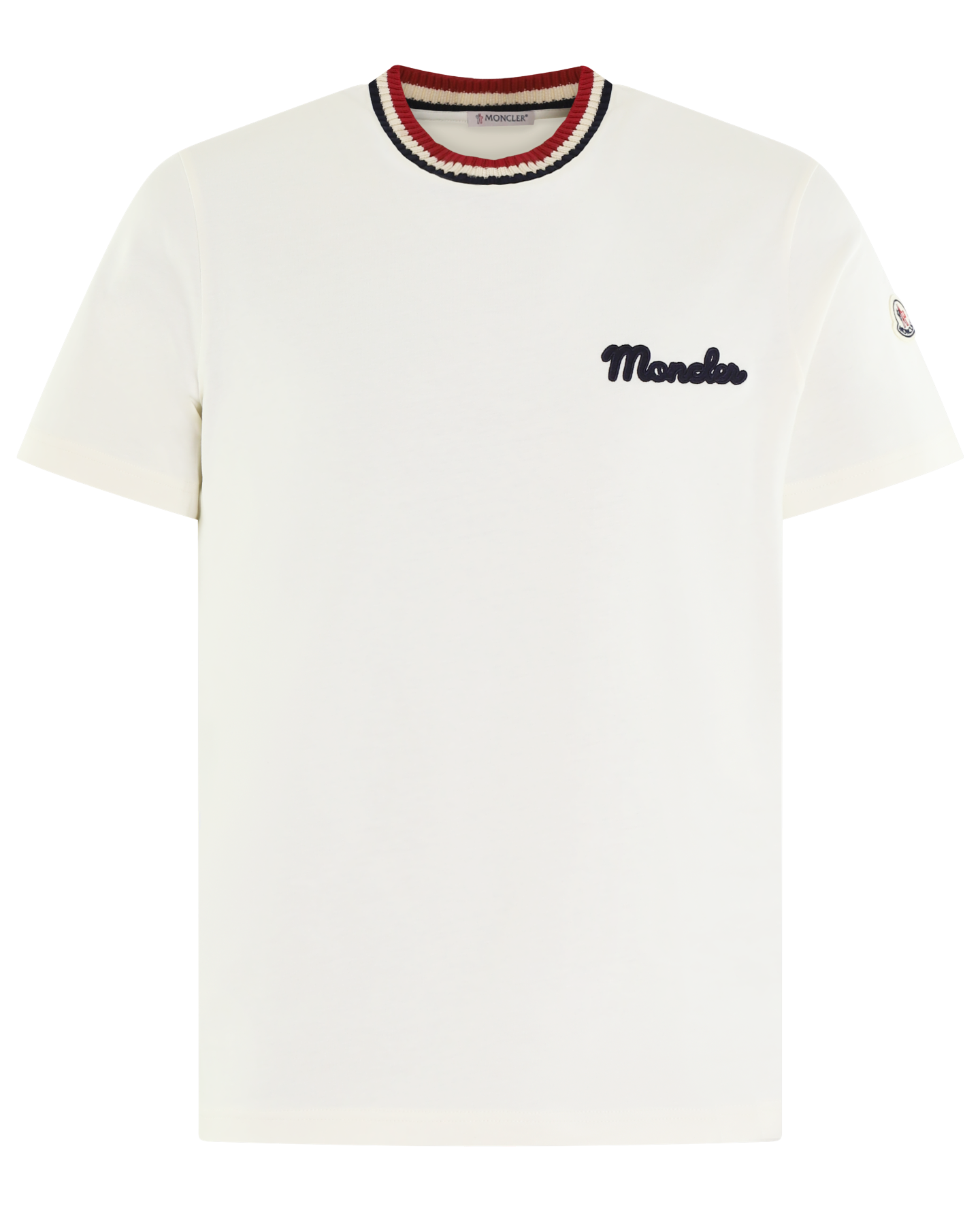 Heren Embroidered Logo T-Shirt Wit