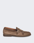 Santoni Herren Double-Buckle Loafer