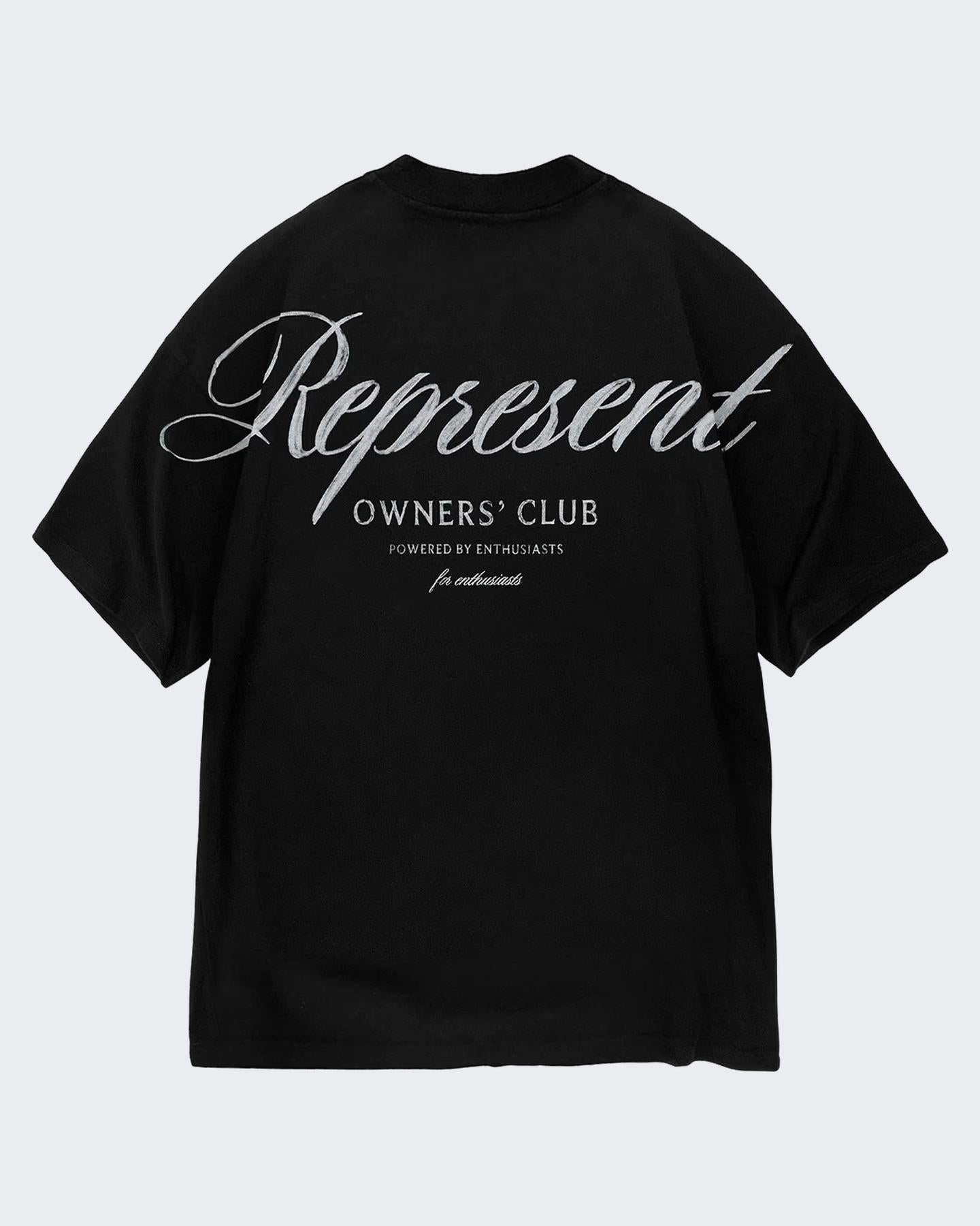 Heren Owners Script T-Shirt Blauw