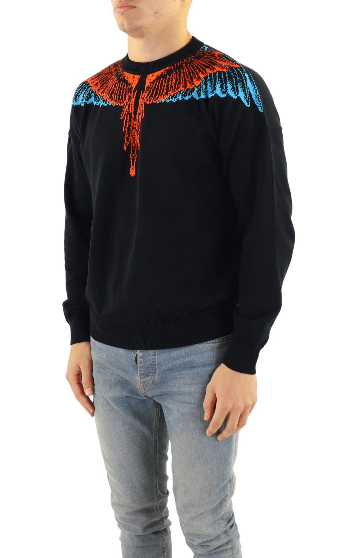 Heren Icon Wings Knit Boxy Crew
