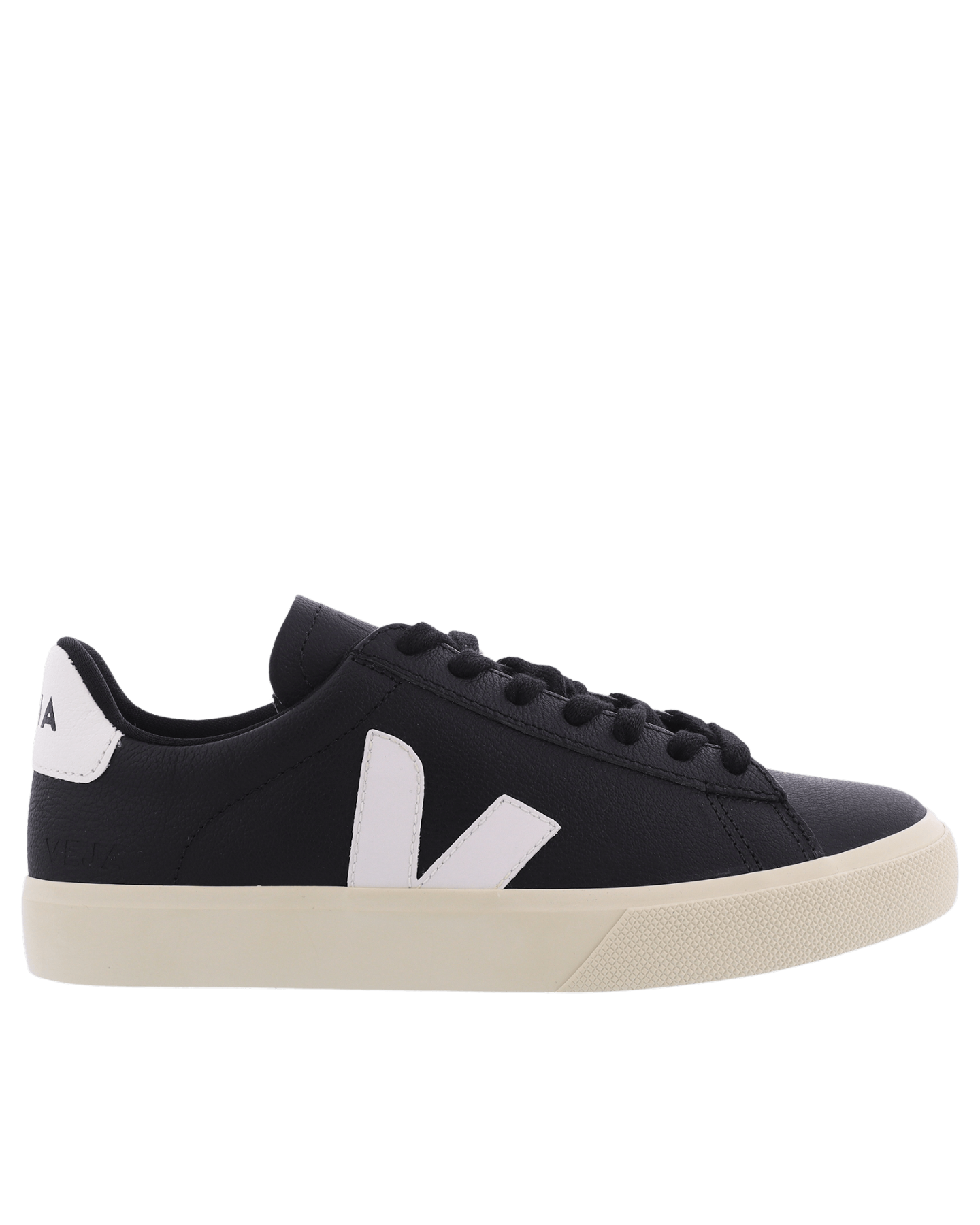 Dames, Heren Campo Sneaker Leer Zwart/Wit