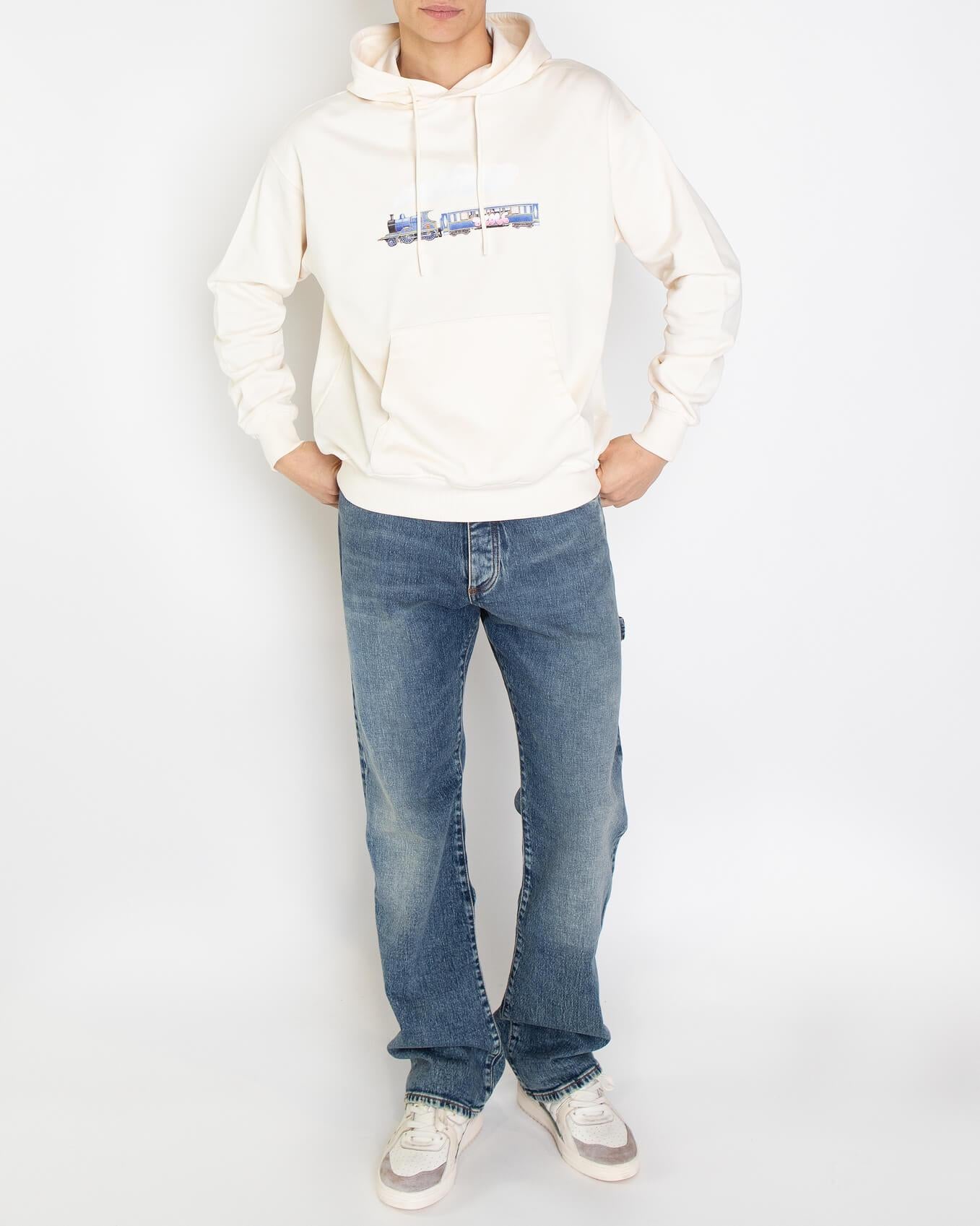 Heren Le Hoodie Locomotive Wit