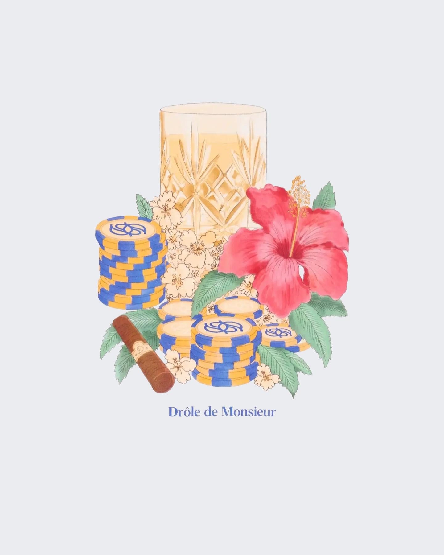 Heren T-Shirt Hibiscus Club