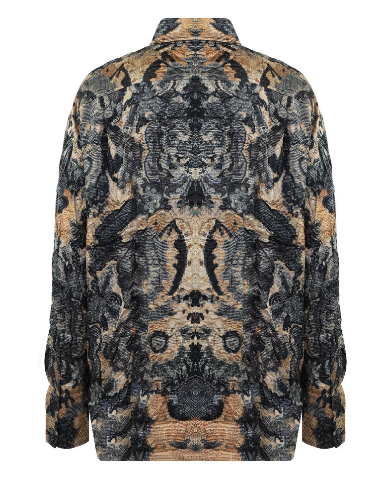 Heren Sandrok Flower Shirt Beige