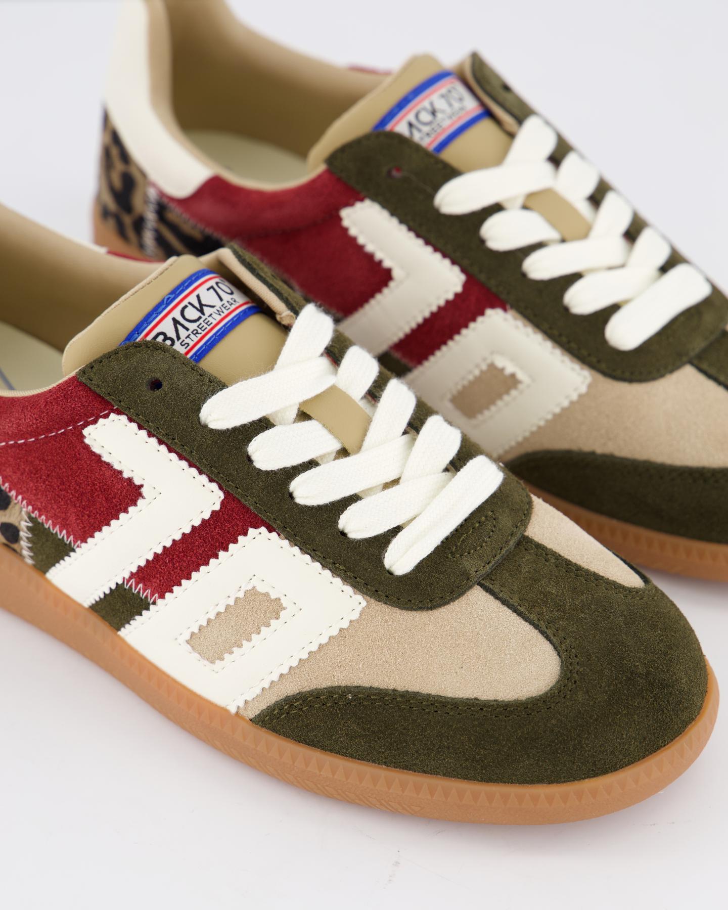 Dames Squid Olive Suede Mix