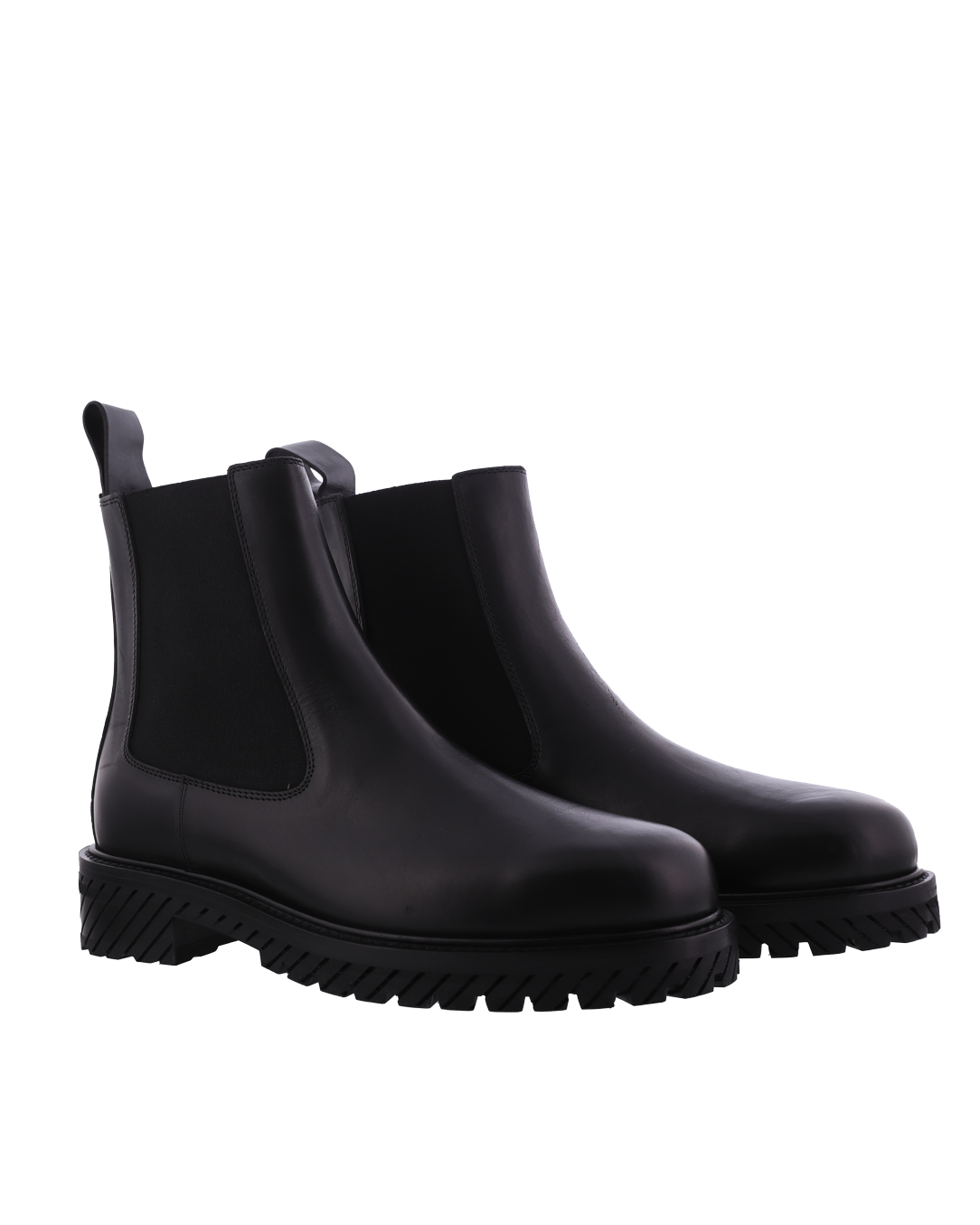 Heren Combat Chelsea Boot Zwart