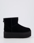Damen Classic Mini Platform Schwarz