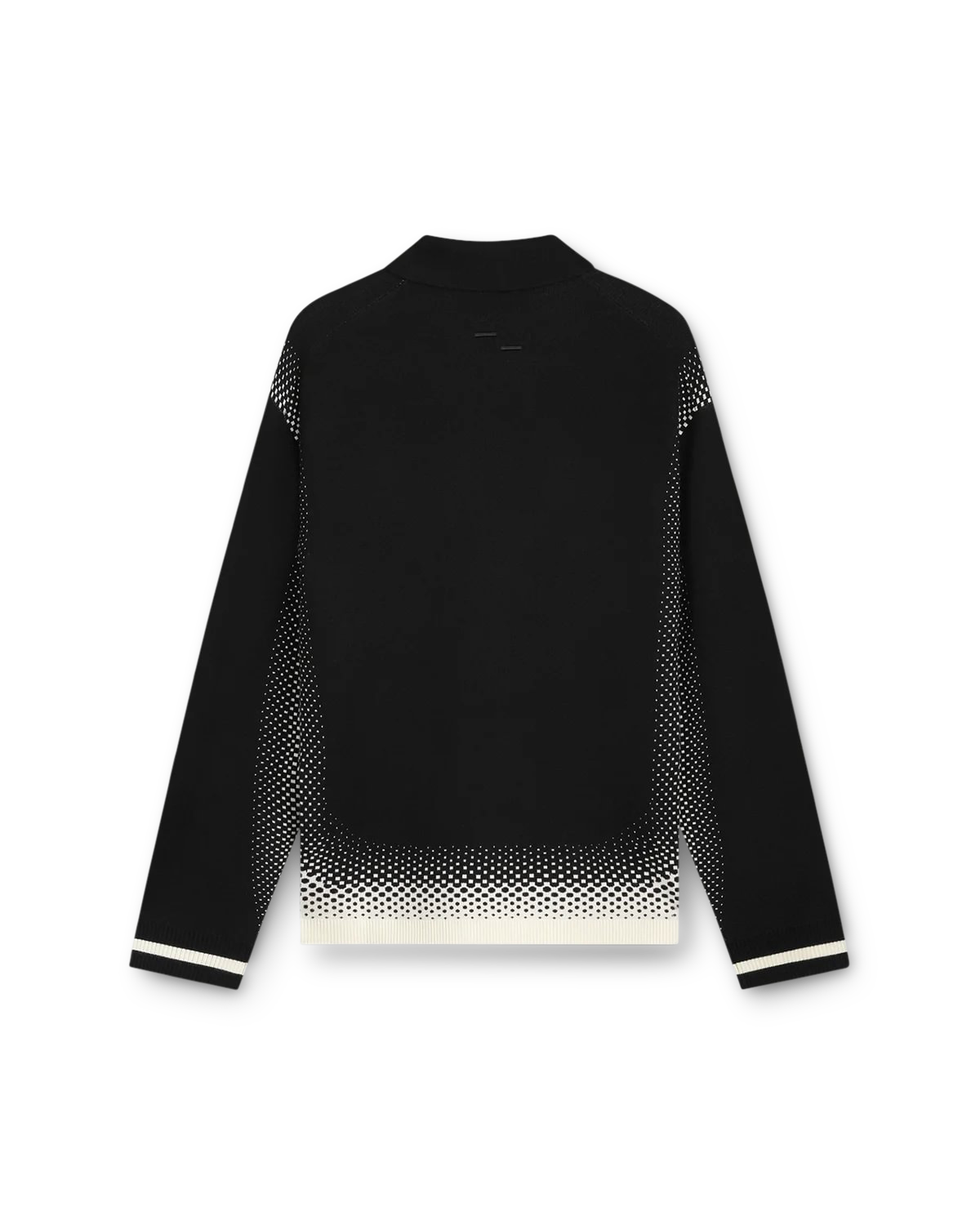 Heren Knit Shirt Rugby Zwart