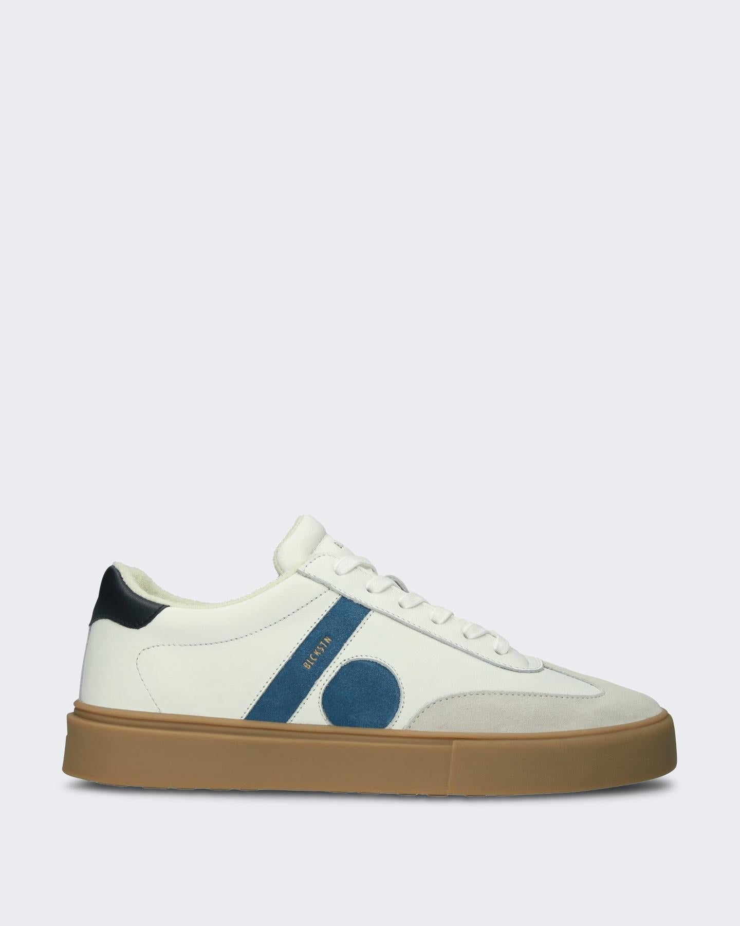 Heren Quartz Auden Sneaker Wit/Blauw