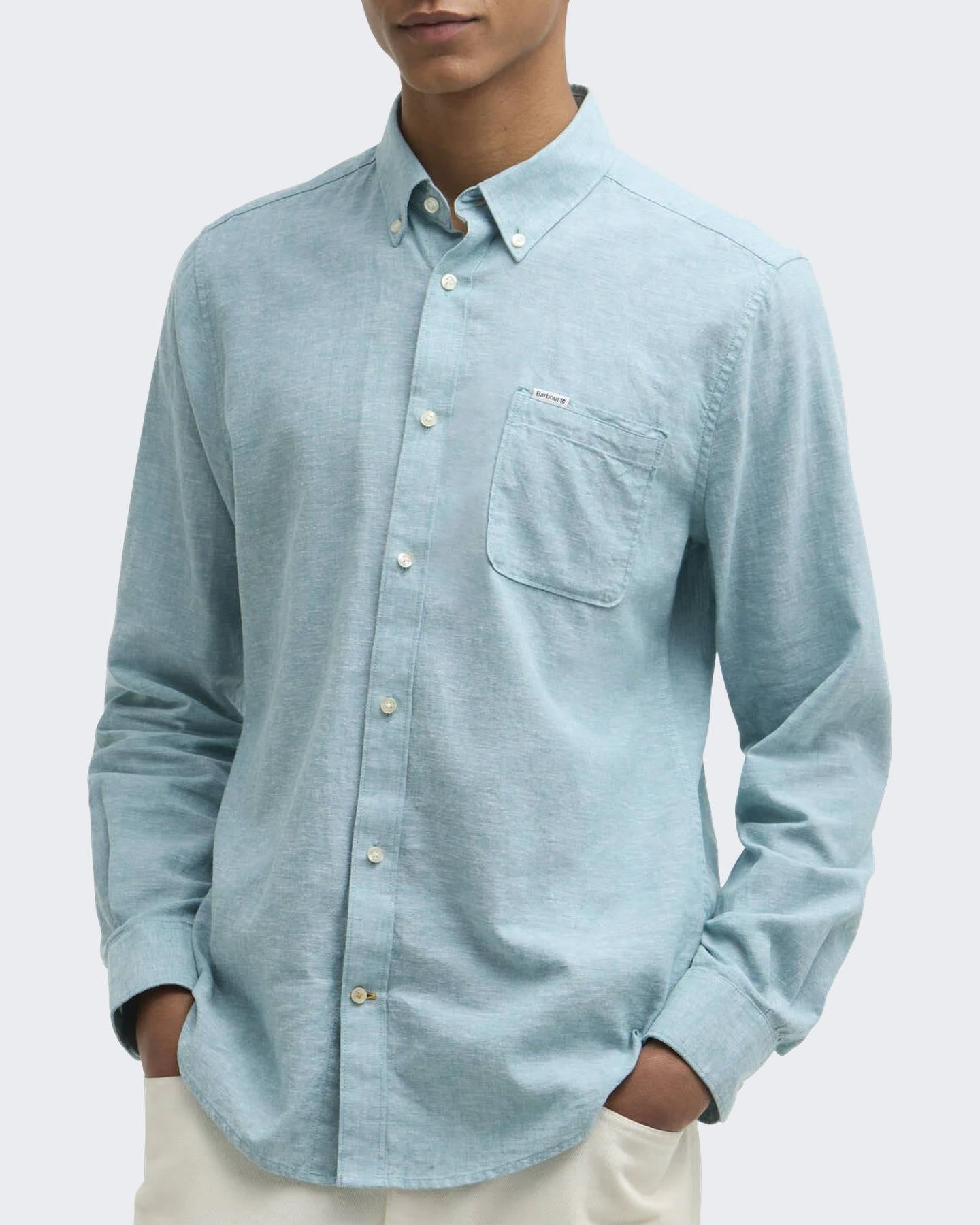 Heren Nelson Tailored Shirt Groen