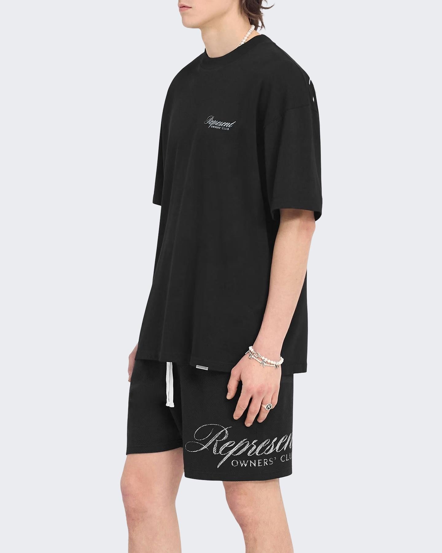 Heren Owners Script T-Shirt Blauw