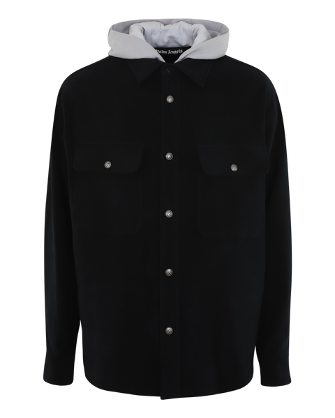 Palm Angels Heren Monogram Hooded Overshirt Eleganza