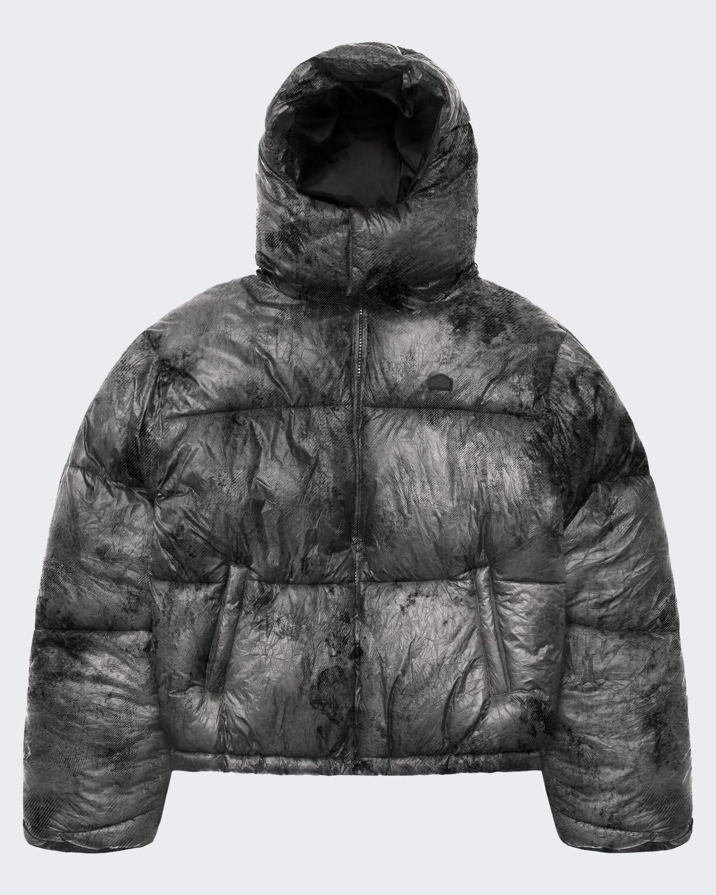 Heren Wrinkled Puffer Jacket