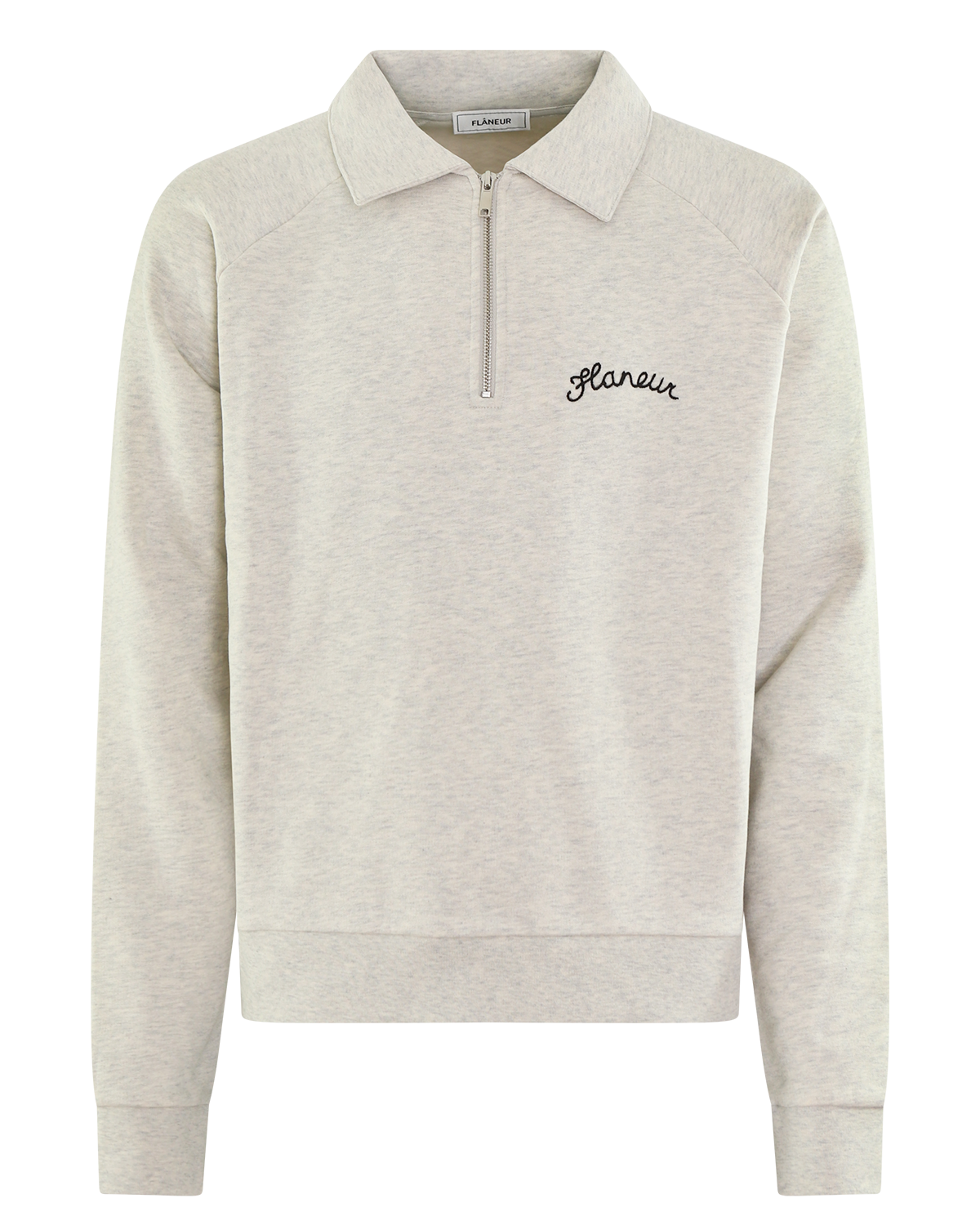 Heren Signature Sweater HalfZip Grij