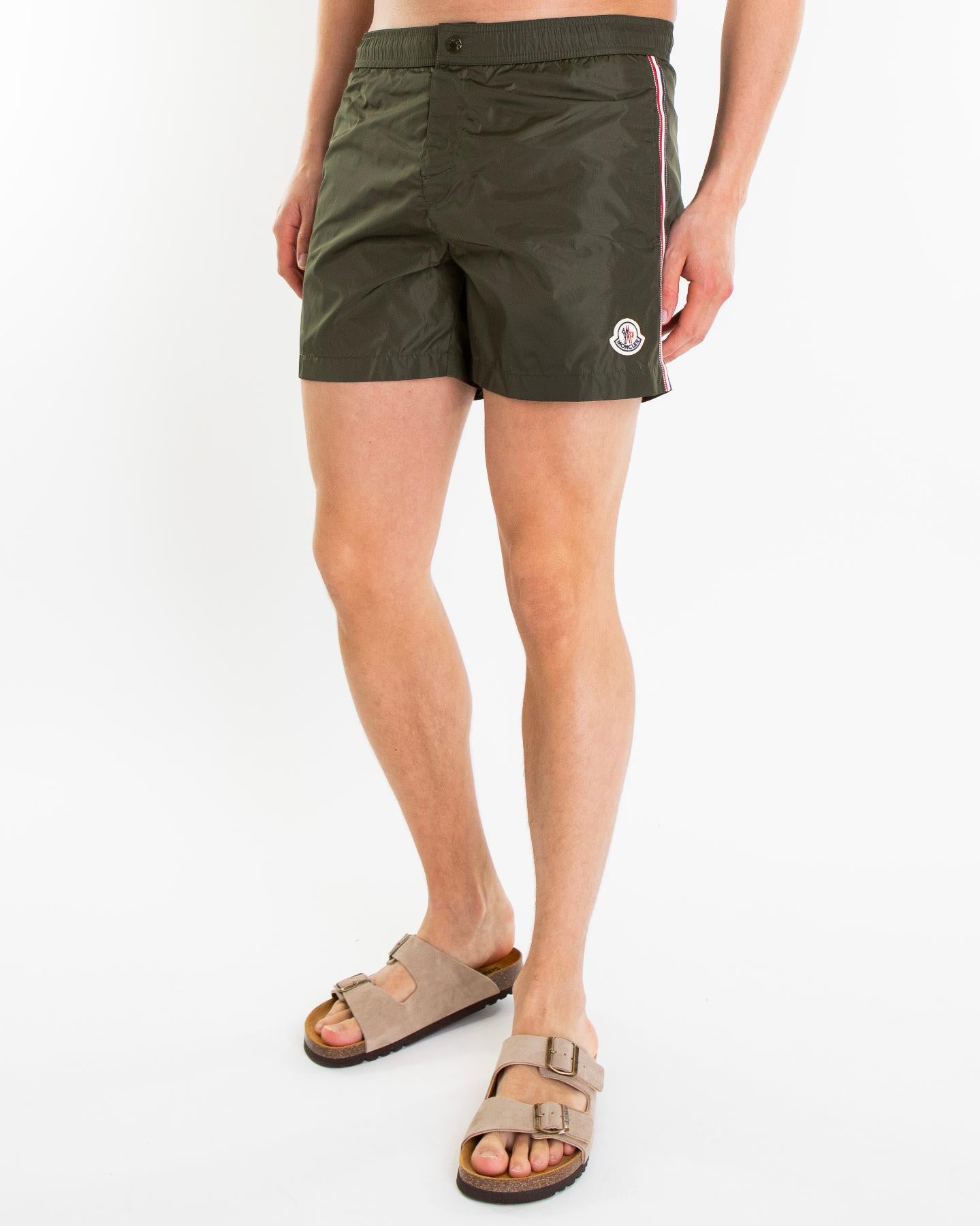Heren Tri Stripe Beachwear Groen