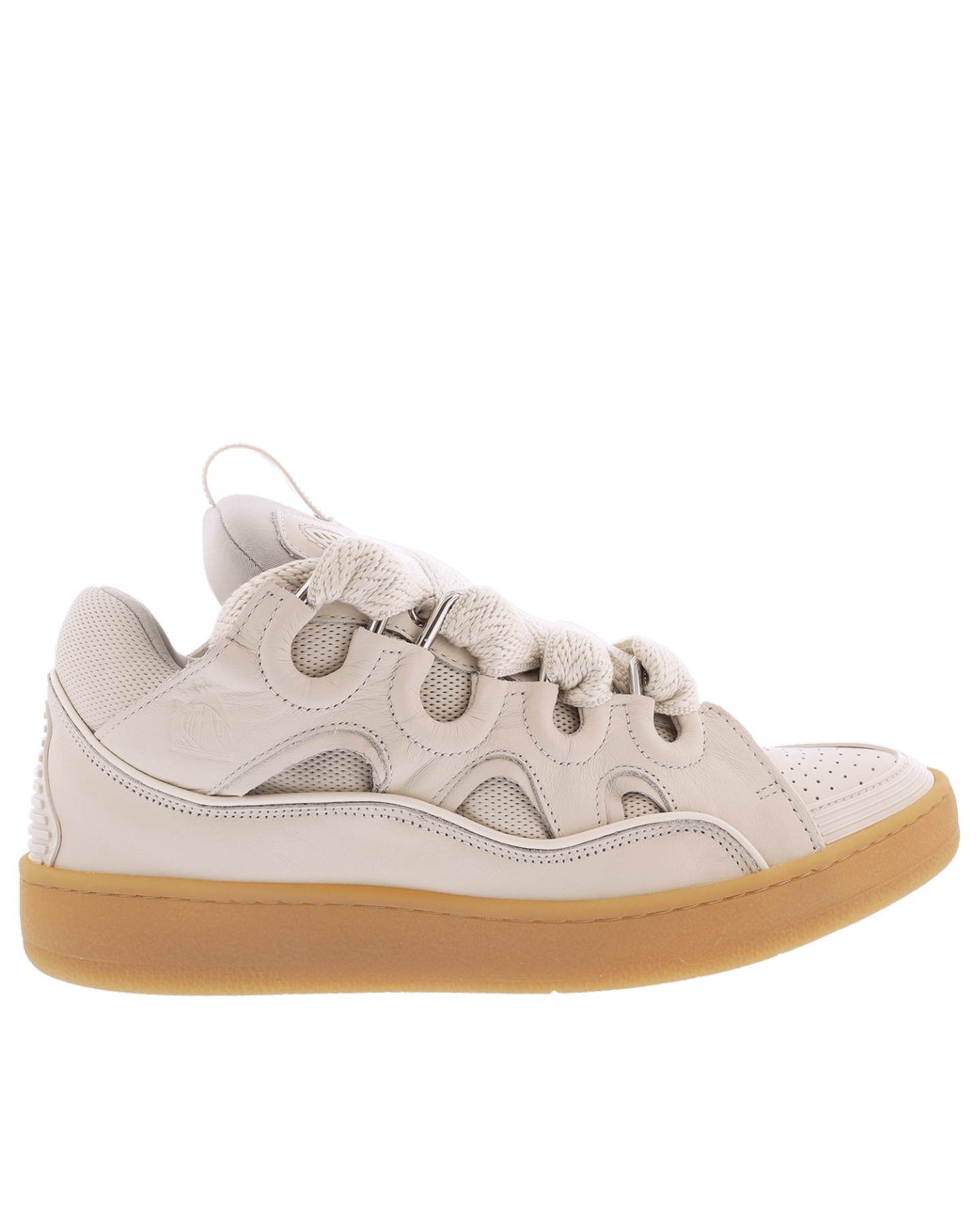 Heren Curb Sneaker Beige