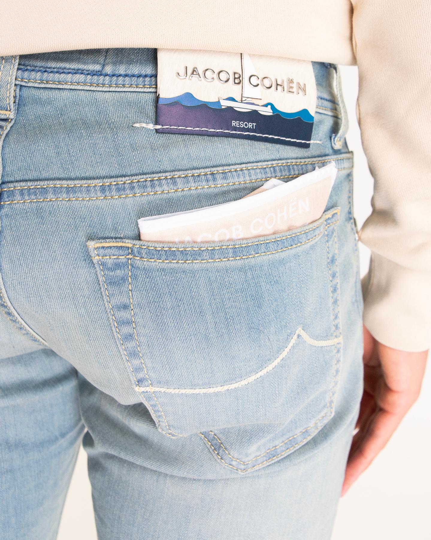 Heren Slim Fit Nick Licht Blauw