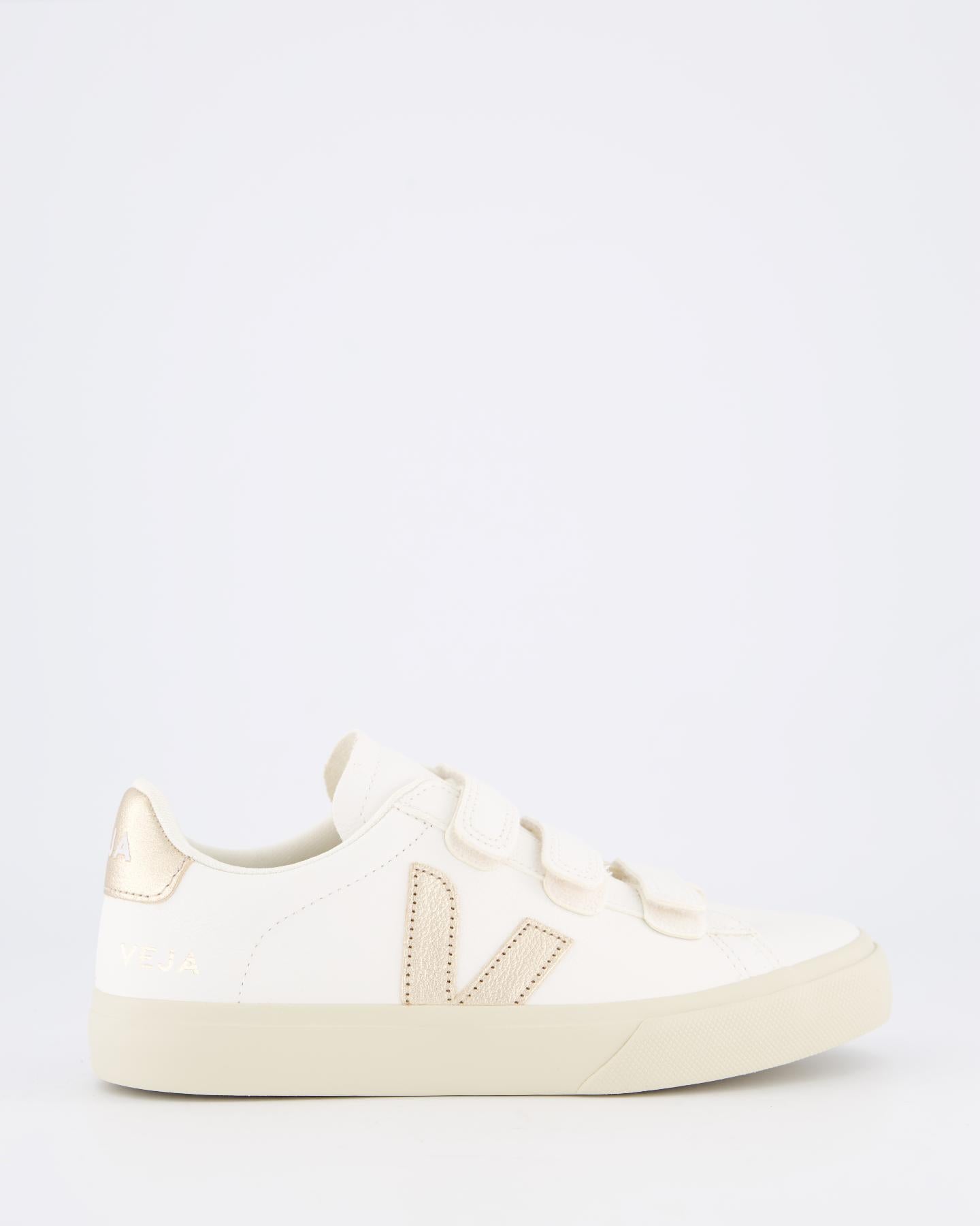 Dames Recife Sneaker Leer Wit/Goud