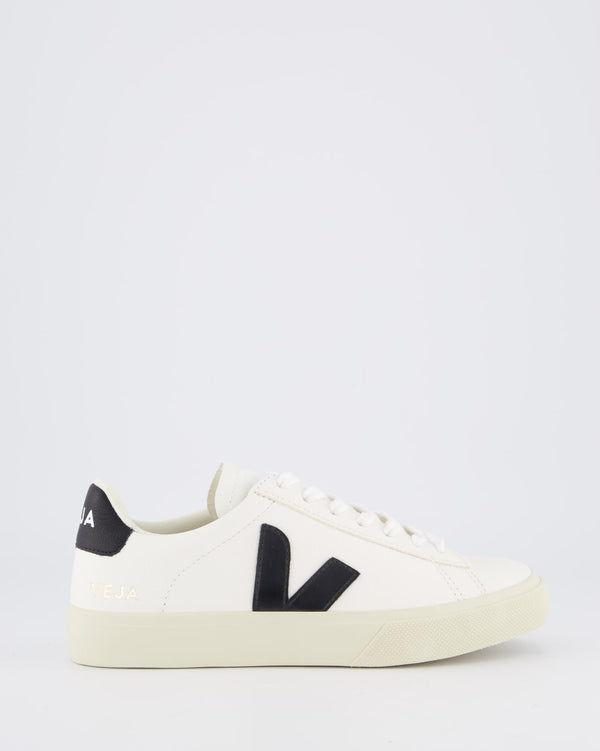 Damen Campo Sneaker Leder Weiß/Schwarz
