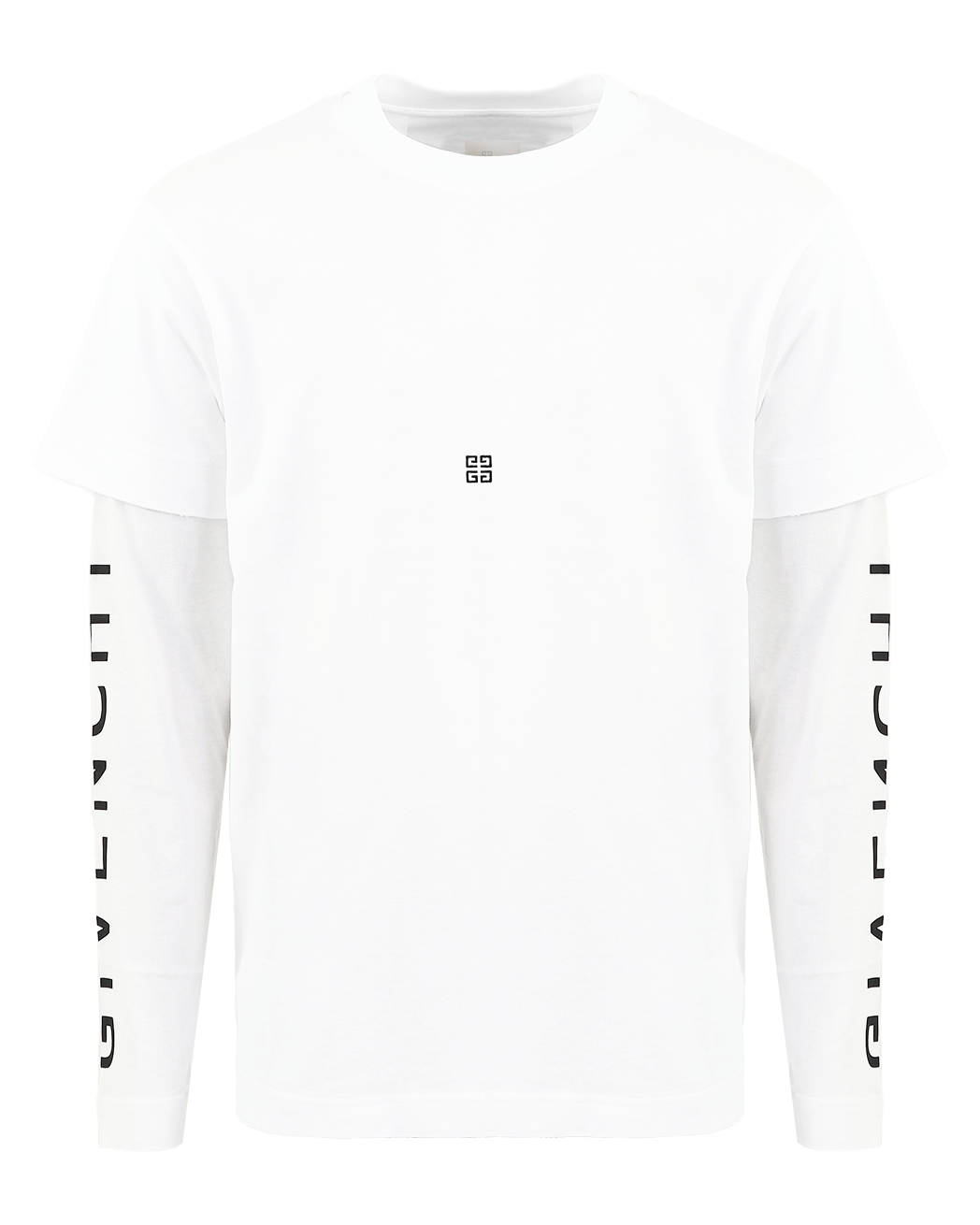 Heren Cut & Layer T-Shirt Wit