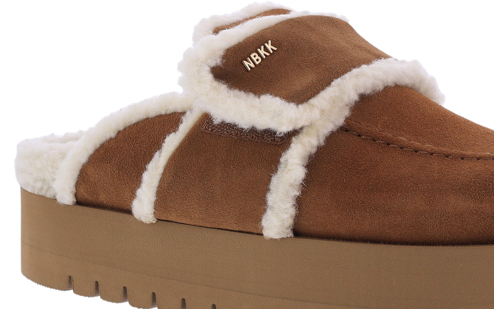 Dames Teddy Chunky Fur Beige
