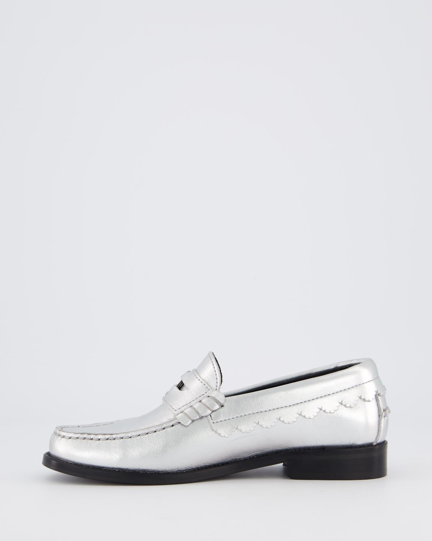 Dames Coin Loafer Metallic/Zilver