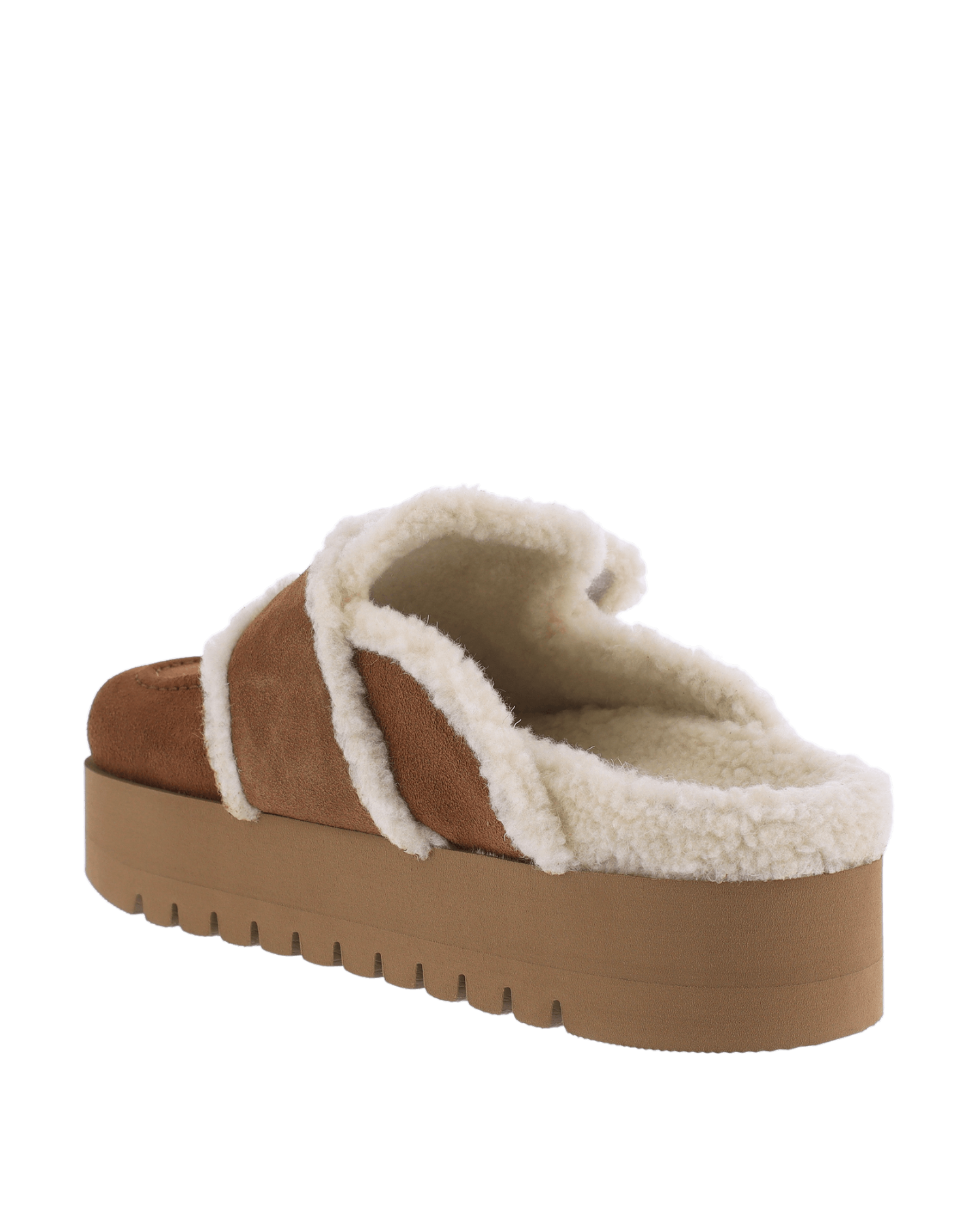 Dames Teddy Chunky Fur Beige