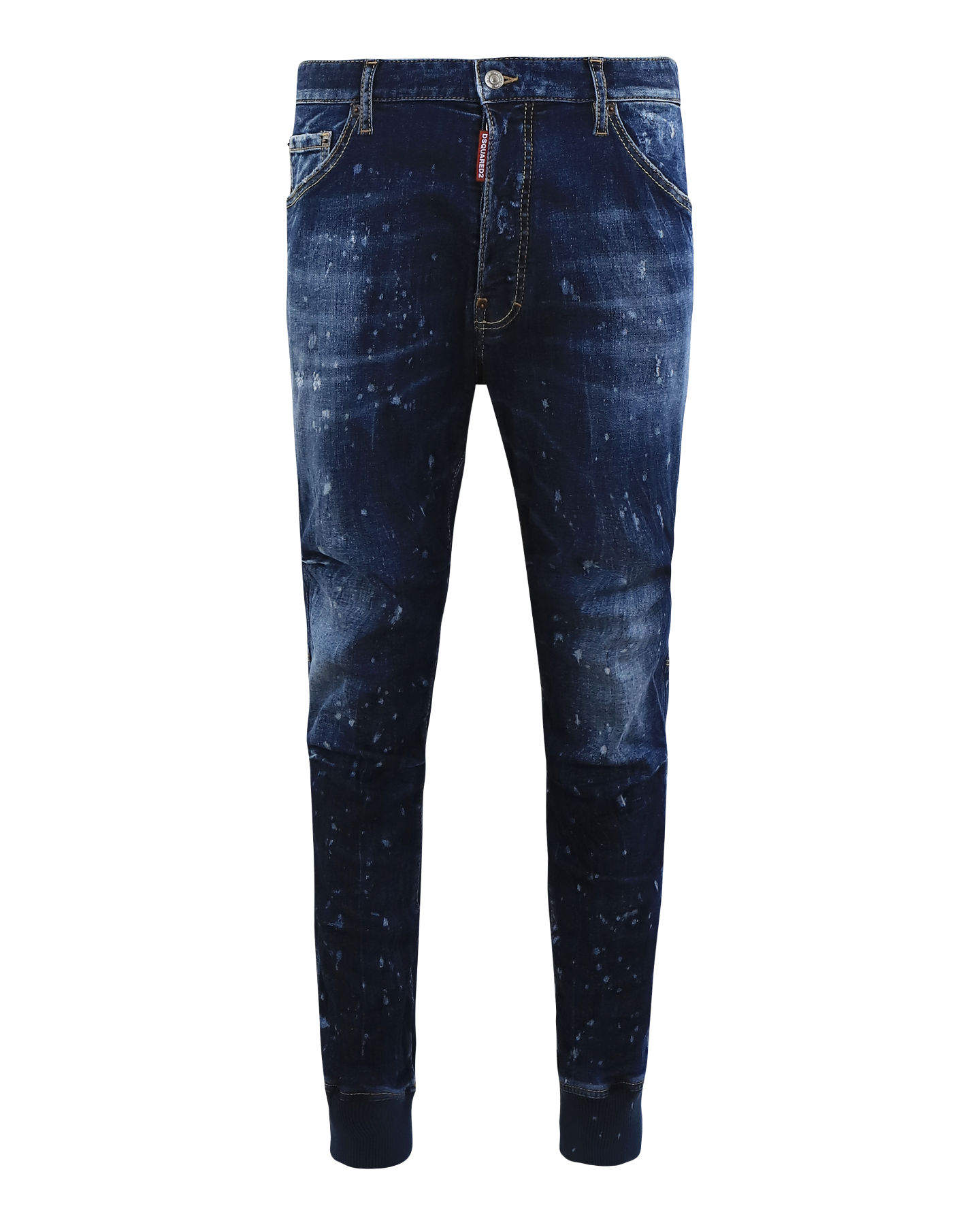 Heren Track Denim Pants Blauw