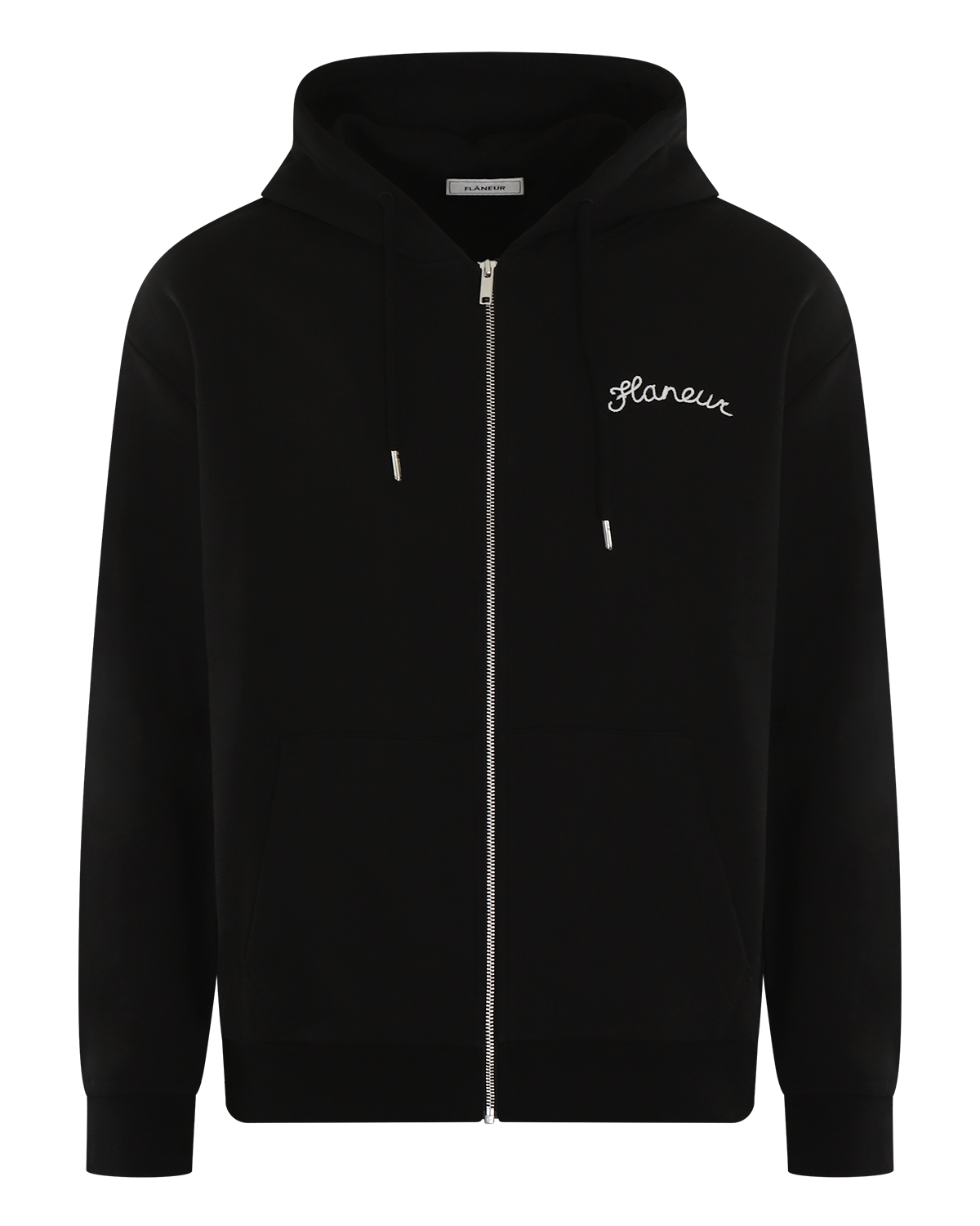 Heren Signature Zip-Up Hoodie Zwart