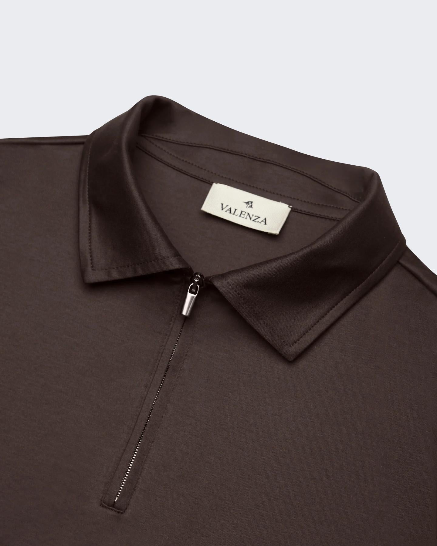 Heren Supima Polo Zip Collar
