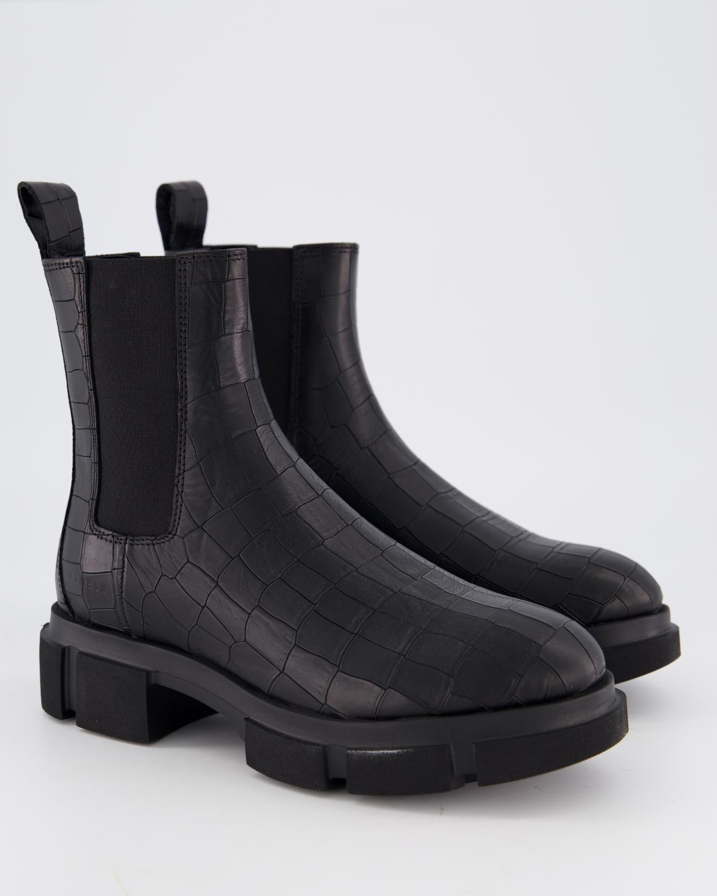 Dames CPH570 Croco Boot Zwart