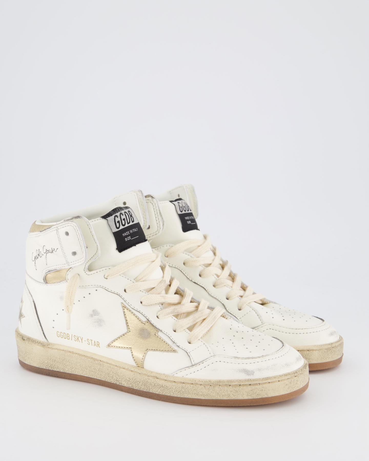 Dames Sky Star Sneaker Wit/Goud