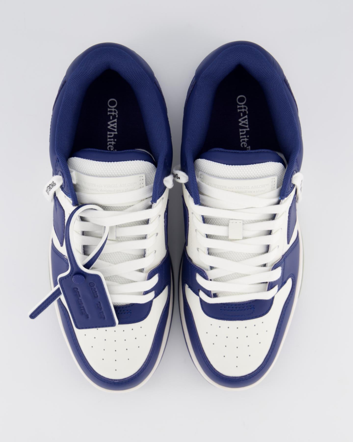 OFF WHITE Heren Out Of Office Sneaker Blauw – foto 3